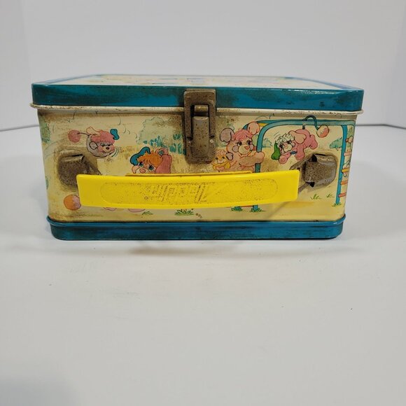 Vintage Aladdin Popples Metal Lunchbox  and Thermos Set 1986 - Picture 4 of 16